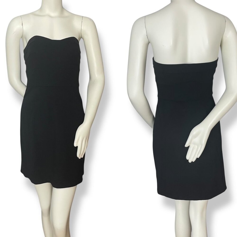 Diane von Furstenberg Vicenda Dress Sheath Black US DVF Size 8 Strapless Stretch
